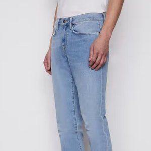 Frame Denim - L'Homme Athletic Mid Rise Slim Fit Jeans - Light Blue
